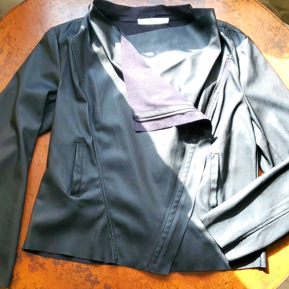 Faux leather jacket